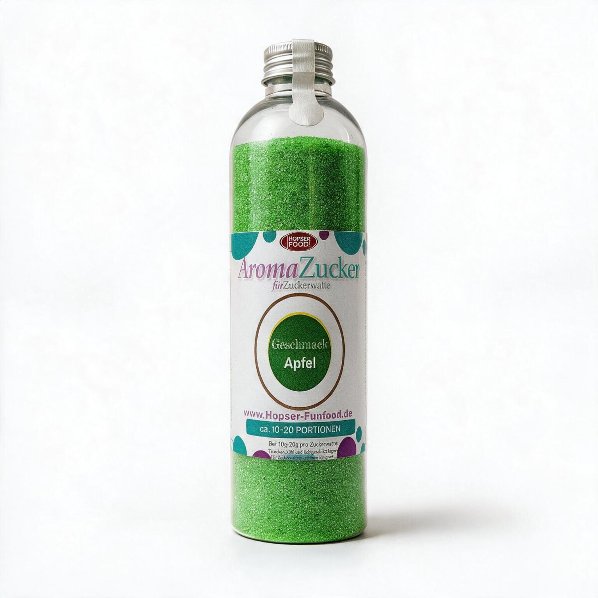 Aroma Zuckerwattezucker Apfel Geschmack grün 230 g Flasche