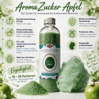 Aroma Zuckerwattezucker Apfel Geschmack grün 230 g...
