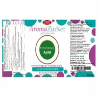Aroma Zuckerwattezucker Apfel Geschmack grün 230 g Flasche