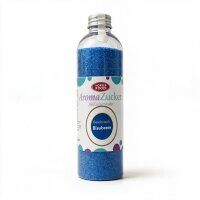 Aroma Zuckerwattezucker Blaubeere Geschmack blau AZO-frei 230 g Flasche