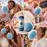 Aroma Zuckerwattezucker Blaubeere Geschmack blau AZO-frei 230 g Flasche