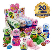 Display Komplett 20x Cutie Katty Licker Lollipop &...