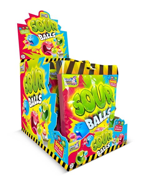 Super Sour Balls Bonbons Super Sauer Halal 135 g Beutel...