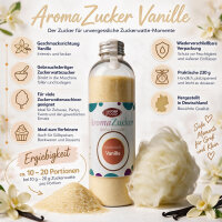 Aroma Zuckerwattezucker Vanille Geschmack gelb 230 g Flasche