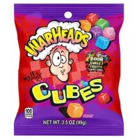 Warheads Cubes Sour-Sweet Fruity Chewy Candy 99 g Beutel