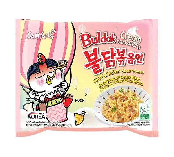 Samyang Buldak Cream Carbonara Hot Chicken Flavor Ramen...