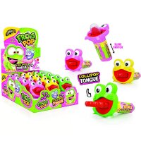 Display Komplett Johny Bee Frog Pop 12 St&uuml;ck Lollie...