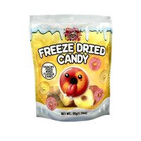 Chaos Candy - Freeze Dried Candy Crunchy Peach Rings 50g...