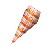 Papierspitztüten Churros - rot/gelb - 21 cm - 1.000...