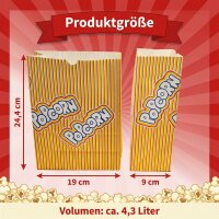 Warmhaltetüte Popcorn 100 Stück 4,3 Liter