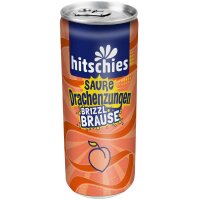 hitschies Saure Drachenzungen brizzl Brause Pfirsich 250ml