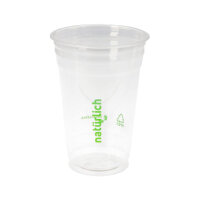 R-PET Ausschankbecher Natürlich, 0,5l 1000 Stück