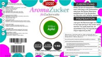 Aroma Zuckerwattezucker Apfel Geschmack 1 kg Beutel