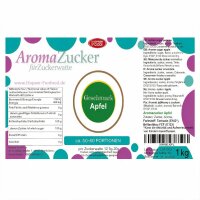 Aroma Zuckerwattezucker Apfel Geschmack 1 kg Beutel