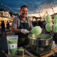 Aroma Zuckerwattezucker Apfel Geschmack 1 kg Beutel