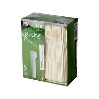 Papier-Eislöffel "Pure", 9,5 cm, weiß 2000 Stück