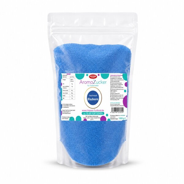 Aroma Zuckerwattezucker Blaubeere Geschmack AZO frei 1 kg...