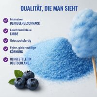 Aroma Zuckerwattezucker Blaubeere Geschmack AZO frei 1 kg Beutel