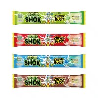 Display Komplett Sour Shok Chewy Blast 48 Stück – Super saures Kauerlebnis mit Knalleffekt!