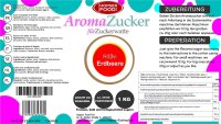 Aroma Zuckerwattezucker Erdbeere Geschmack 1 kg Beutel