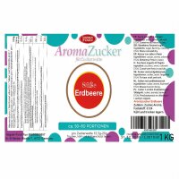 Aroma Zuckerwattezucker Erdbeere Geschmack 1 kg Beutel