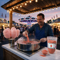 Aroma Zuckerwattezucker Erdbeere Geschmack 1 kg Beutel