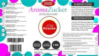 Aroma Zuckerwattezucker Kirsche Geschmack 1 kg Beutel