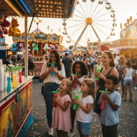 Karton Slush Cups Palmen Design 54 Stück 400 ml...