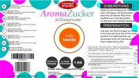 1 KG Vanille Farbzucker Aromazucker für Zuckerwatte Bunt | Zuckerwattezucker