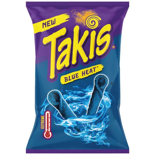 Takis Blue Heat • 100g intensiv, scharf, Blau