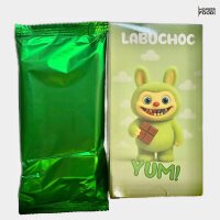 LABUCHOC 75g – Grüne Schokolade gefüllt mit Pistaziencreme & Knisterzucker Labubu Schokolade