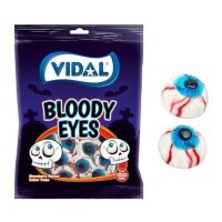 Vidal Bloody Eyes – 90 g Fruchtgummi-Augen,...