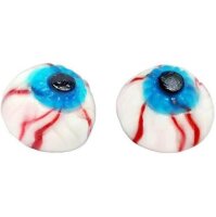 Vidal Bloody Eyes – 90 g Fruchtgummi-Augen, gruseliger Party-Snack für Halloween