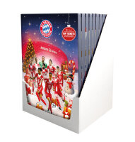 FC Bayern München Adventskalender 2025 Premium 180g – Schokolade, 10€ Gutschein & Gewinnspiel VIP Tickets