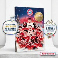 FC Bayern München Adventskalender 2026 Premium 180g – Schokolade, 10€ Gutschein & Gewinnspiel