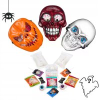 Halloween Süßigkeiten Set mit Maske –...