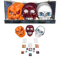Halloween Süßigkeiten Set mit Maske – 11-teiliges Candy Mix Paket 175 g mit Marshmallows, Lutschern & Bonbons für Kinder & Partys