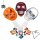 Halloween Süßigkeiten Set mit Maske – 11-teiliges Candy Mix Paket 175 g mit Marshmallows, Lutschern & Bonbons für Kinder & Partys