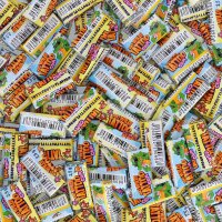 Display Komplett Sweet Flash Go Wild Tattoo 200 Stück Bubble Gum, Kinderkaugummi mit Tattoo
