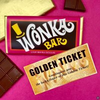 Wonka Bar Luxury Irish Milk Chocolate mit Goldenem Ticket...