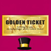 Wonka Bar Luxury Irish Milk Chocolate mit Goldenem Ticket...