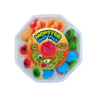 Monster Dip Mix 240g – Halloween Fruchtgummis in Grusel-Formen mit Dip-Gel