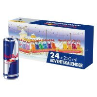 Red Bull Adventskalender 2025 – 24 x 250 ml Energy Drink – 16 Sorten – Classic, Sugarfree, Editions & Winter mit Granatapfel – Original aus Österreich