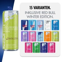 Red Bull Adventskalender 2026 – 24 x 250 ml Energy Drink – 15 Sorten – Classic, Sugarfree, Editions & Winter