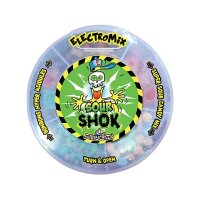 Sour Shok Electromix – Super Sour Candy Mix 60 g – 5-fach saure Bonbons in Drehdose – Extrem sauer & fruchtig