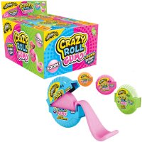 Display Komplett Johny Bee Mega Roll Bubble Gum 24 Stück Fruchtiger Kaugummi-Spaß in XXL-Rolle – Bunte Kaubonbons für Groß & Klein