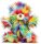 Uni-Toys Rainbow Teddy Bärchen 35 cm – Bunter Premium-Plüschbär mit recycelter Füllung | Kuscheltier ab 9 Monaten | Made by Uni-Toys Germany