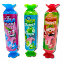 Display Komplett Sour Slurper Lutscher mit saurem Candy...