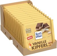 Ritter Sport Vanille Kipferl 100 g | Limited Edition Wintertafel | Vollmilchschokolade mit Mandelcreme & Vanillegebäckstückchen | Made in Germany