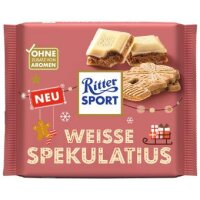 Ritter Sport Weiße Spekulatius 100 g | Wintertafel...